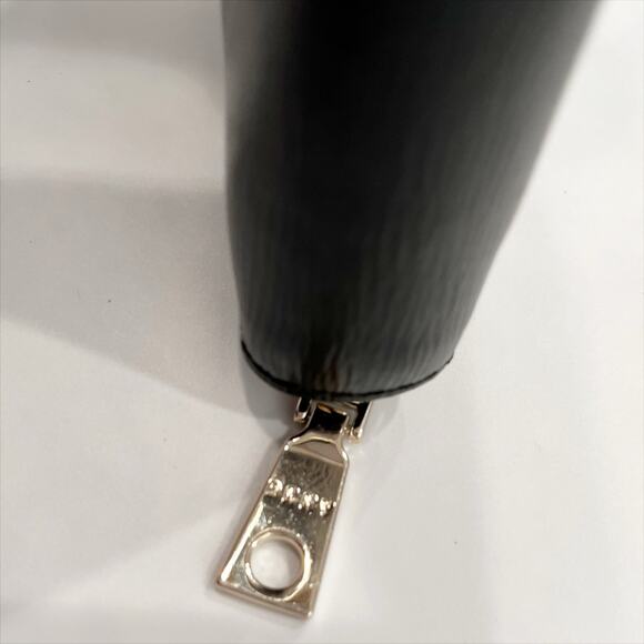 DKNY Faux Leather Perry Zip Around Wallet in Black - Picture 10 of 12